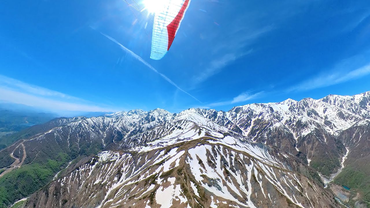 こんなにきれいな景色は見たことがない【パラグライダー 白馬 八方尾根】360度カメラ