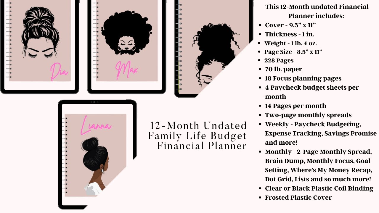 2023 Family Life Budget Annual Financial Planner | Flip Thru | RnB Collective
