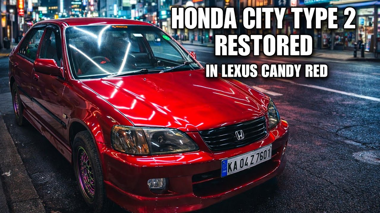 HONDA CITY OLD MODEL RESTORED TO NEW CONDITION | CHAMELEON PAINTED ALLOYS, INTERIOR CERAMIC  COATING