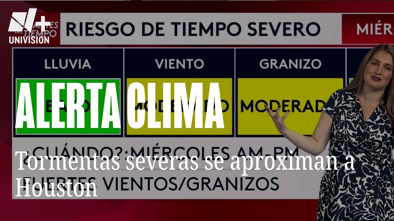 Riesgo de tiempo severo nivel 1: Se aproxima un nuevo frente con posibilidad de tormentas en Houston