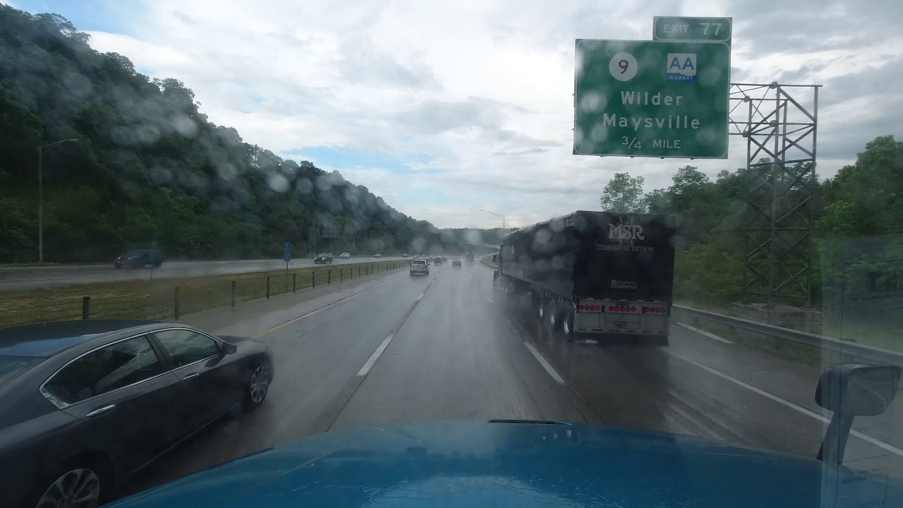 4 K truck driving video around  I-275  in Cincinnati Ohio A day in the life of a trucker USA