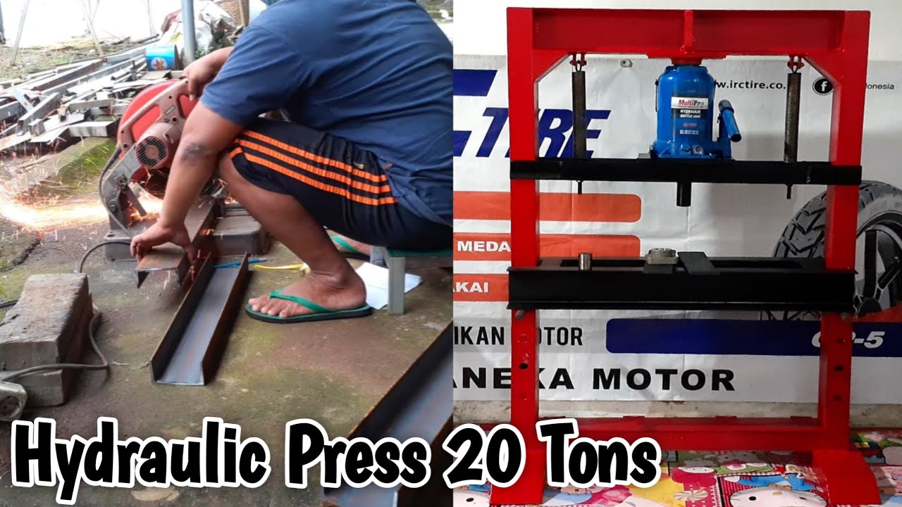 DIY - Membuat mesin press hidrolik 20 ton sendiri di rumah
