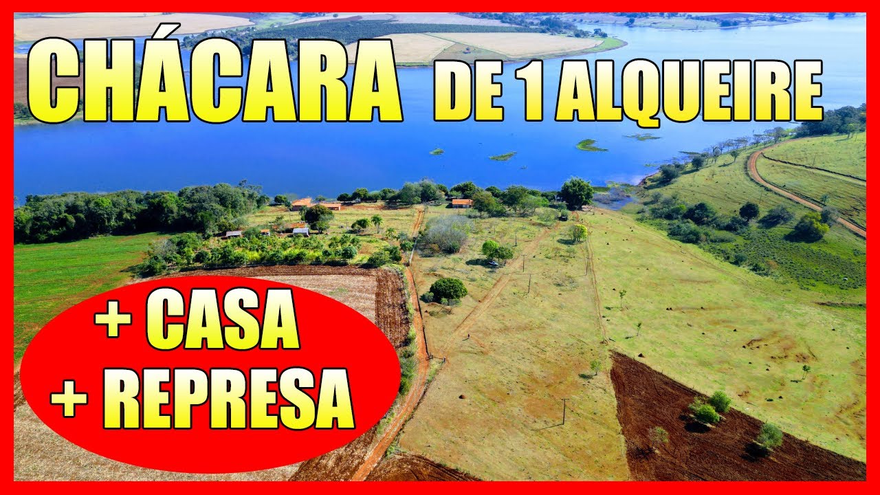 CHÁCARA DE 1 ALQUEIRE + CASA + REPRESA - Cód. 027