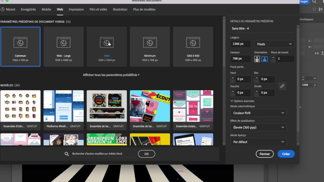 Introduction à l'interface Illustrator