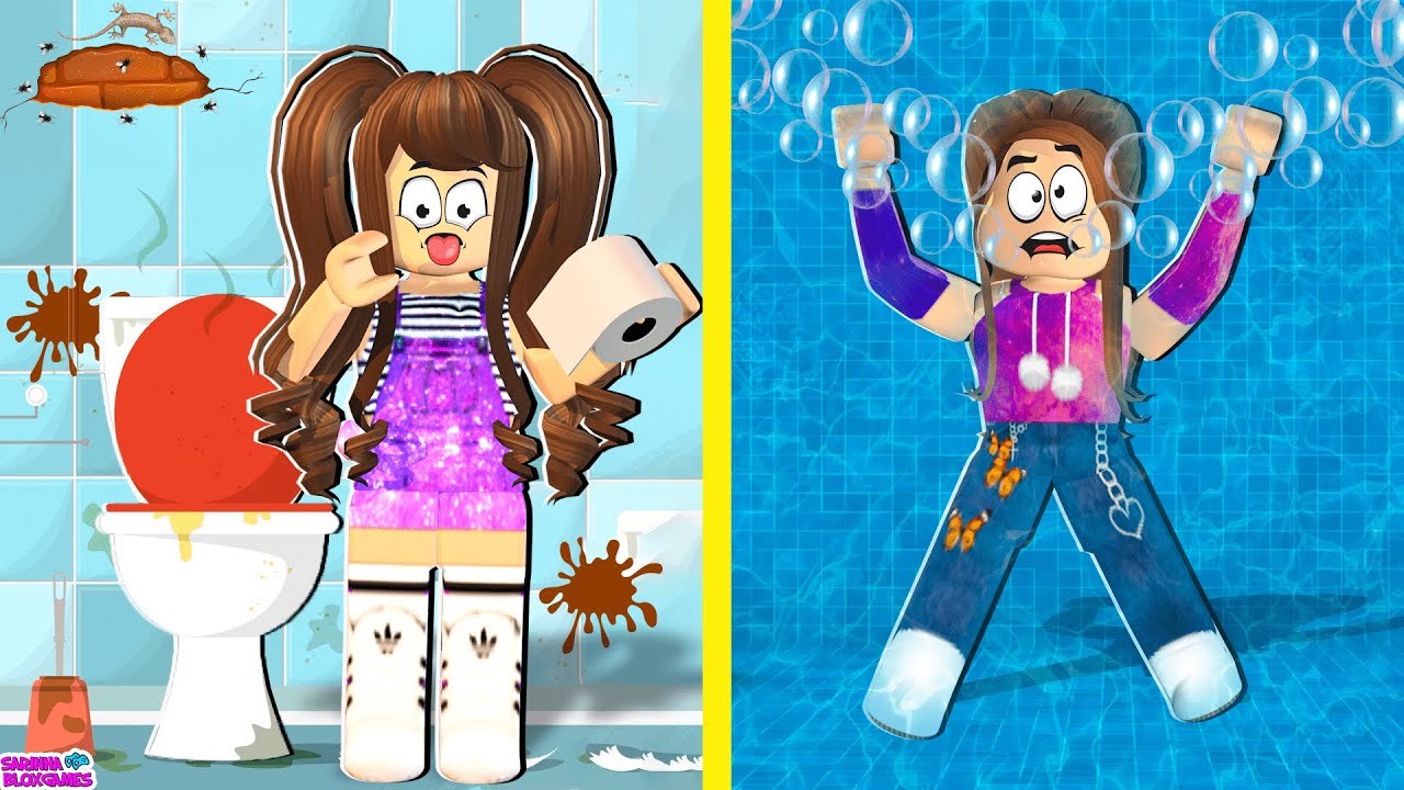 O QUE VOCÊ PREFERE: UM BANHEIRO PÚBLICO OU UMA PISCINA MUITO PROFUNDA? ROBLOX