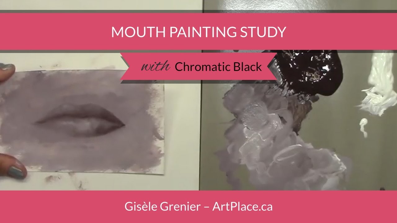 How to Paint a Woman's Mouth - Value Study