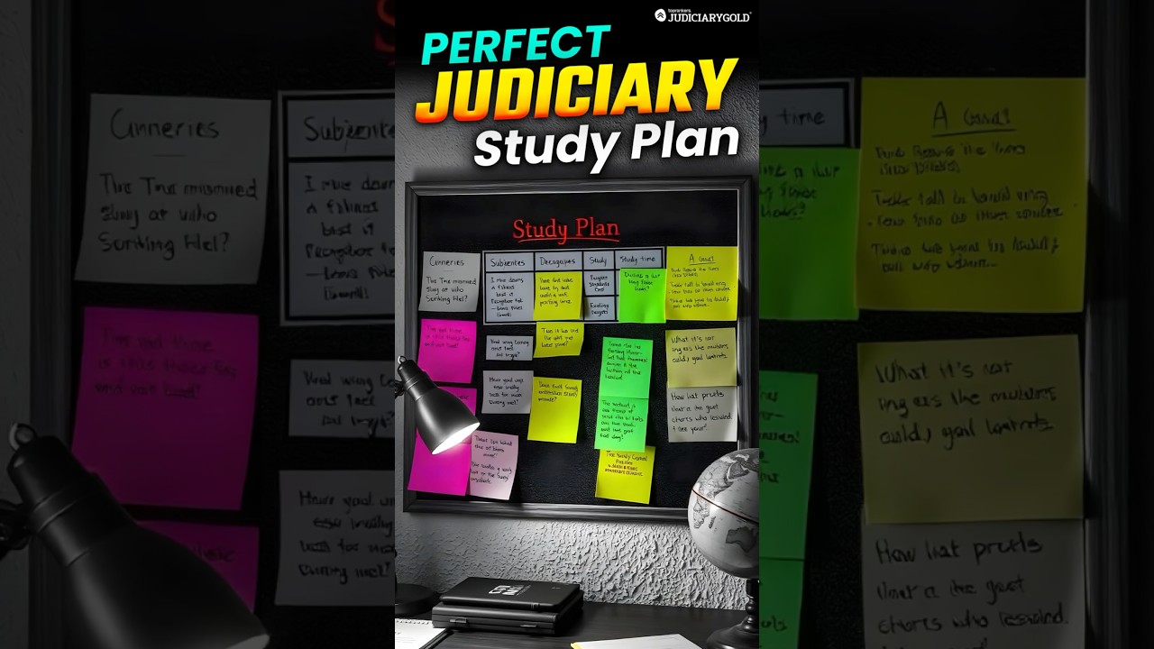 Judiciary Preparation Ka Perfect Study Schedule!  #judiciaryprepration
