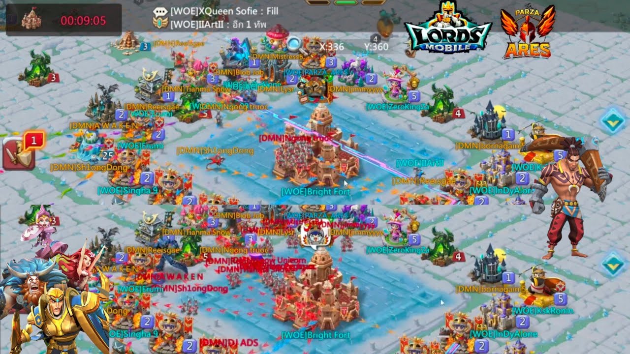 #lordmobile  BASE K 726 GUILD WOE   #lordmobile   #gaming #games