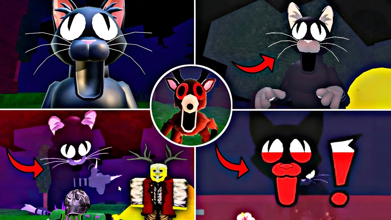 99 Nights in the Forest New Hungry Cat Entity Jumpscares + Cat Monster Full Cutscenes Gameplay