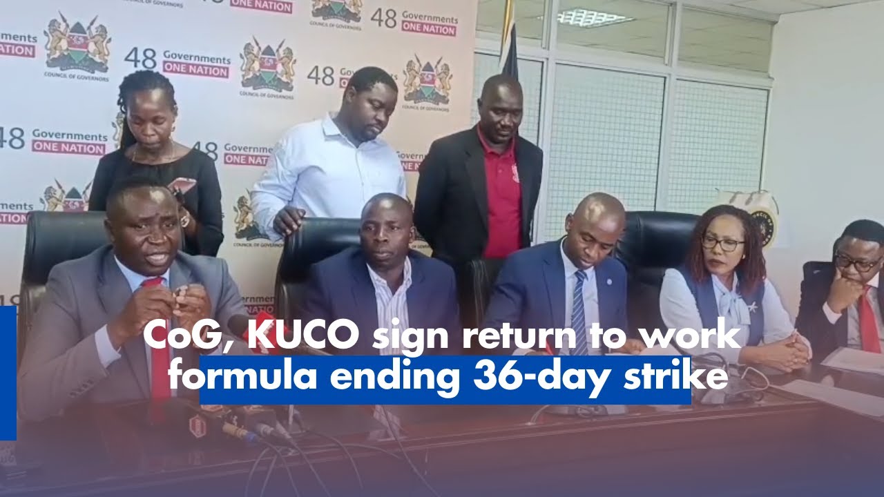 CoG, KUCO sign return to work formula ending 36 day strike