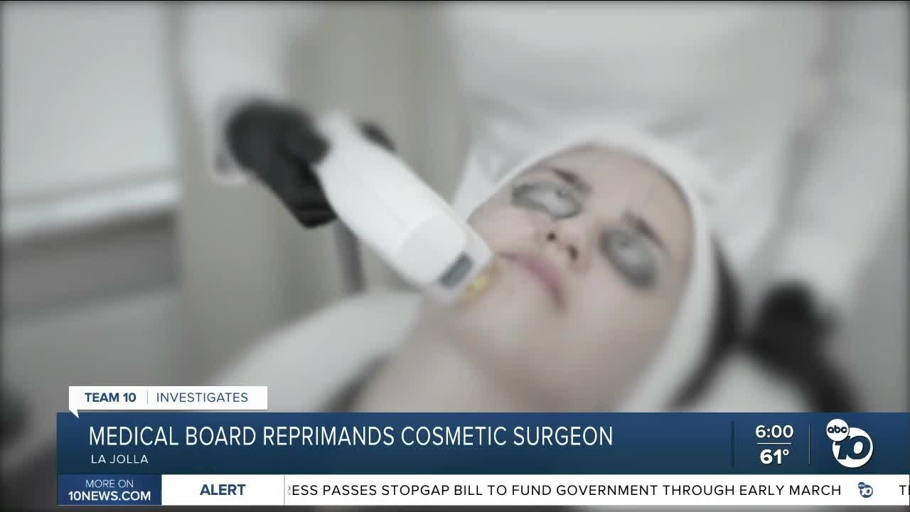 La Jolla plastic surgeon reprimanded for failing to have resuscitation equipment