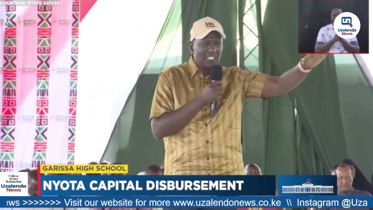 President Ruto's FULL SPEECH during the NYOTA Capital Disbursement in Garissa