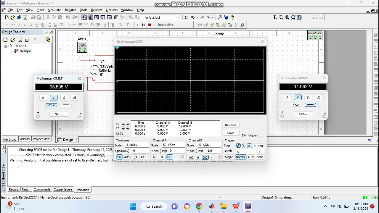 AC TO DC CONVERTER CIRCUIT BY USING MULTISIM