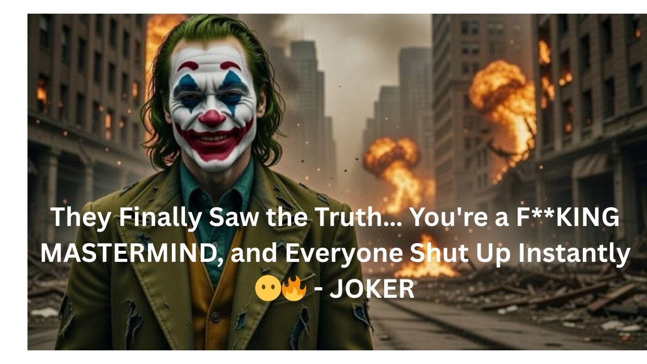 They Finally Saw the Truth&hellip; You're a F**KING MASTERMIND, and Everyone Shut Up Instantly 😶🔥 - JOKER
