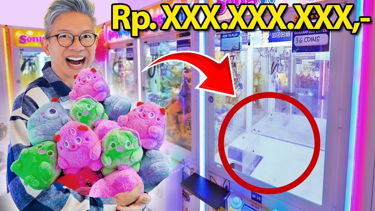 BUTUH UANG BERAPA UNTUK HABISKAN SEMUA BONEKA MESIN CAPIT?!!