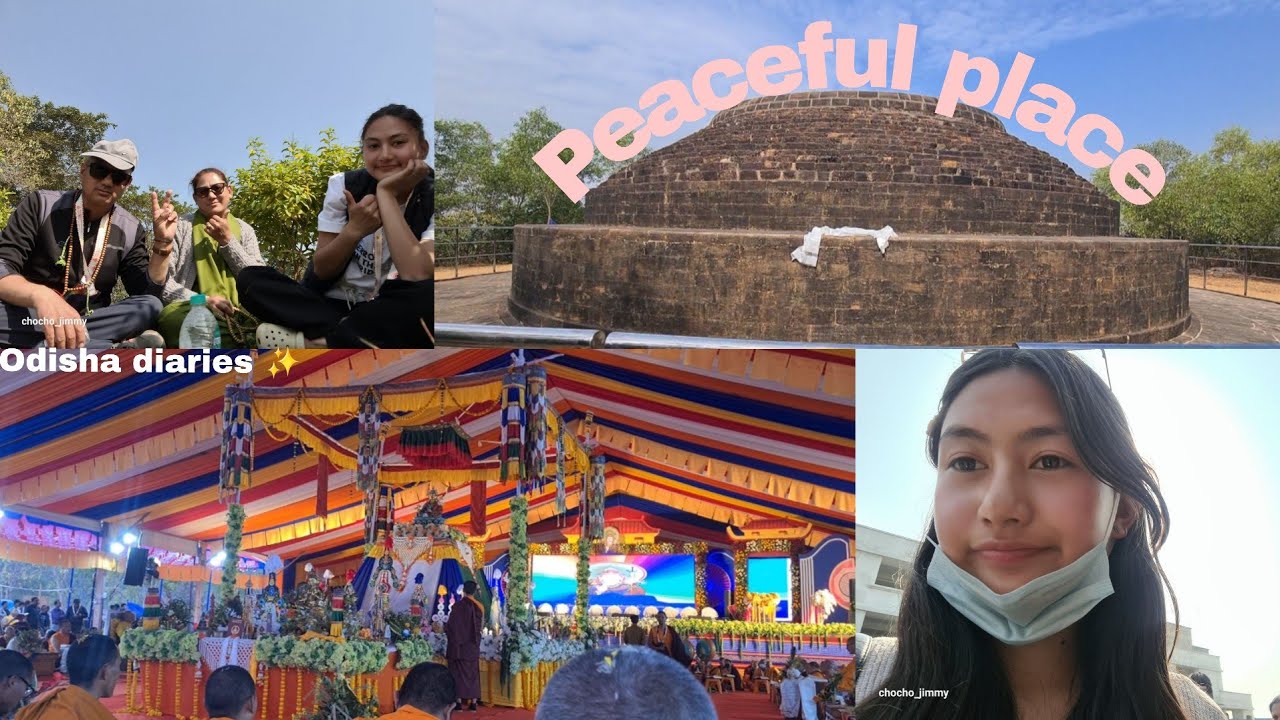 Exploring a Peaceful Buddhist place in Odisha🤗 #ladakhi vlogger #odisha #peaceful 