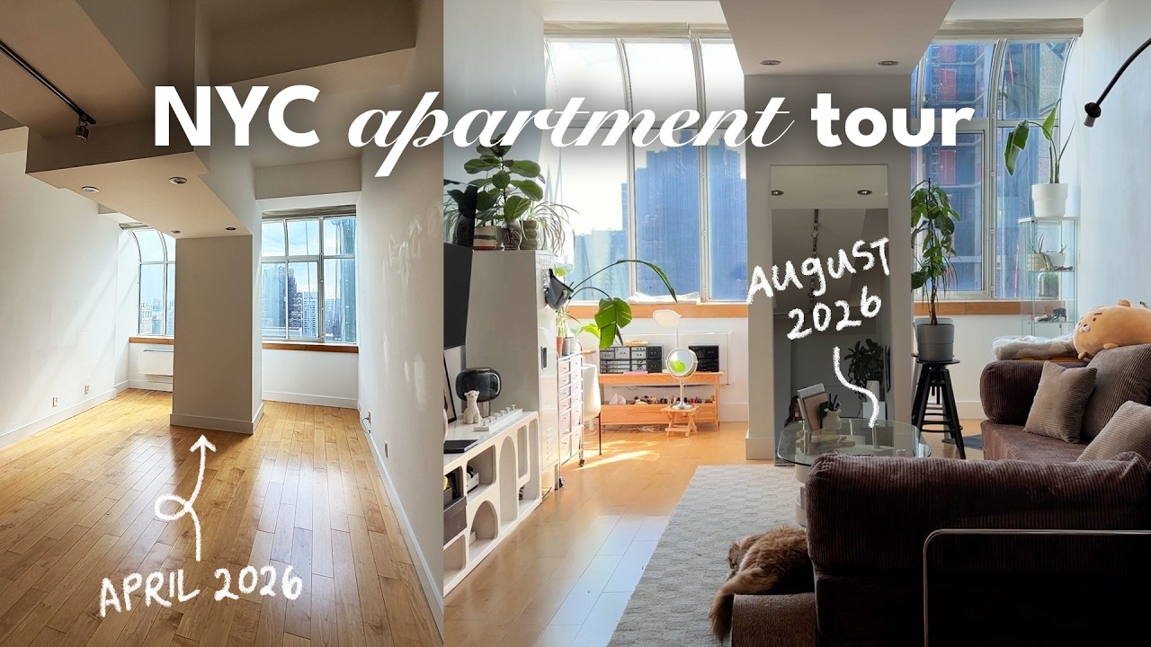 NYC apartment tour | my 1 bedroom loft in manhattan