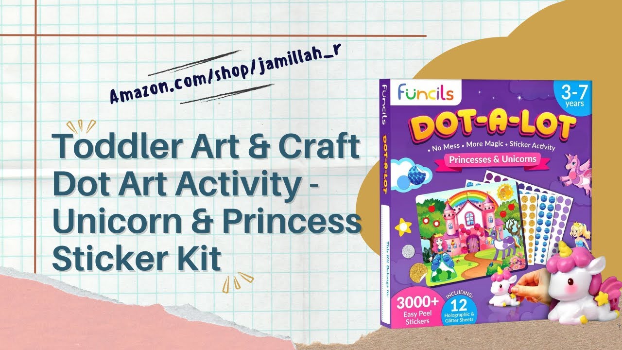 Unicorn & Princess Dot Art Kit Review | Mess-Free Sticker Activity