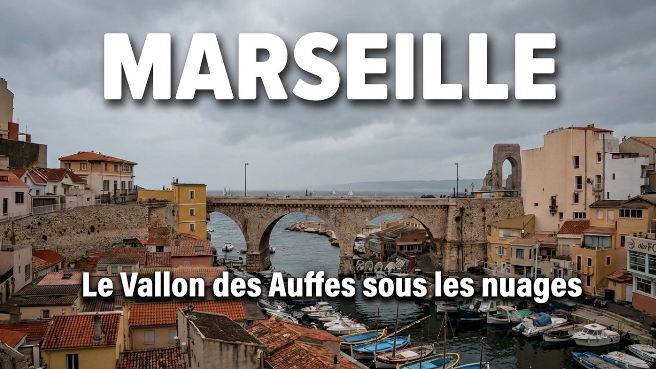 MARSEILLE 🇫🇷 Des voiles noires et blanches et un ciel gris ...