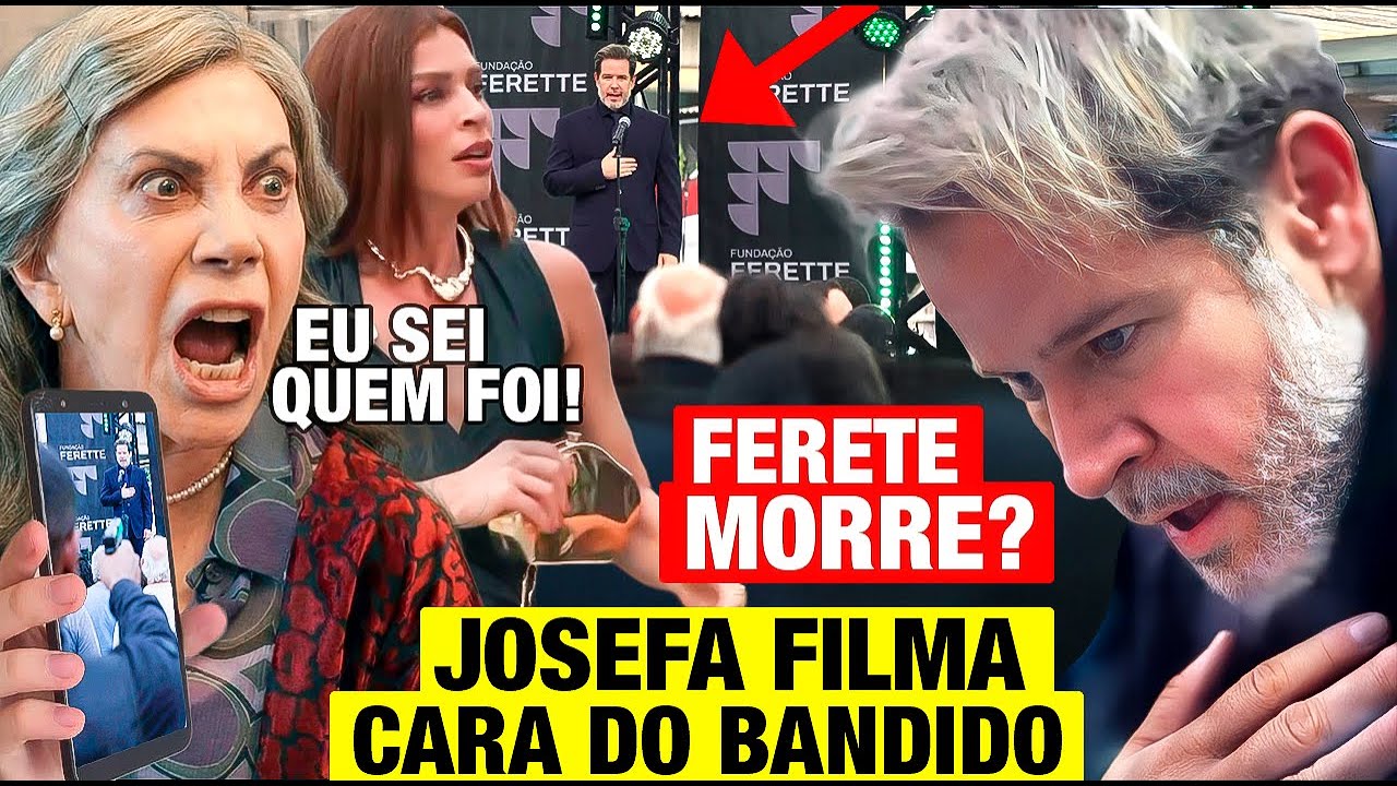 TRÊS GRAÇAS: Ferete MORRE? Josefa FILMA TUDO na inauguração e descobre quem é o CULPADO! Resumo hoje