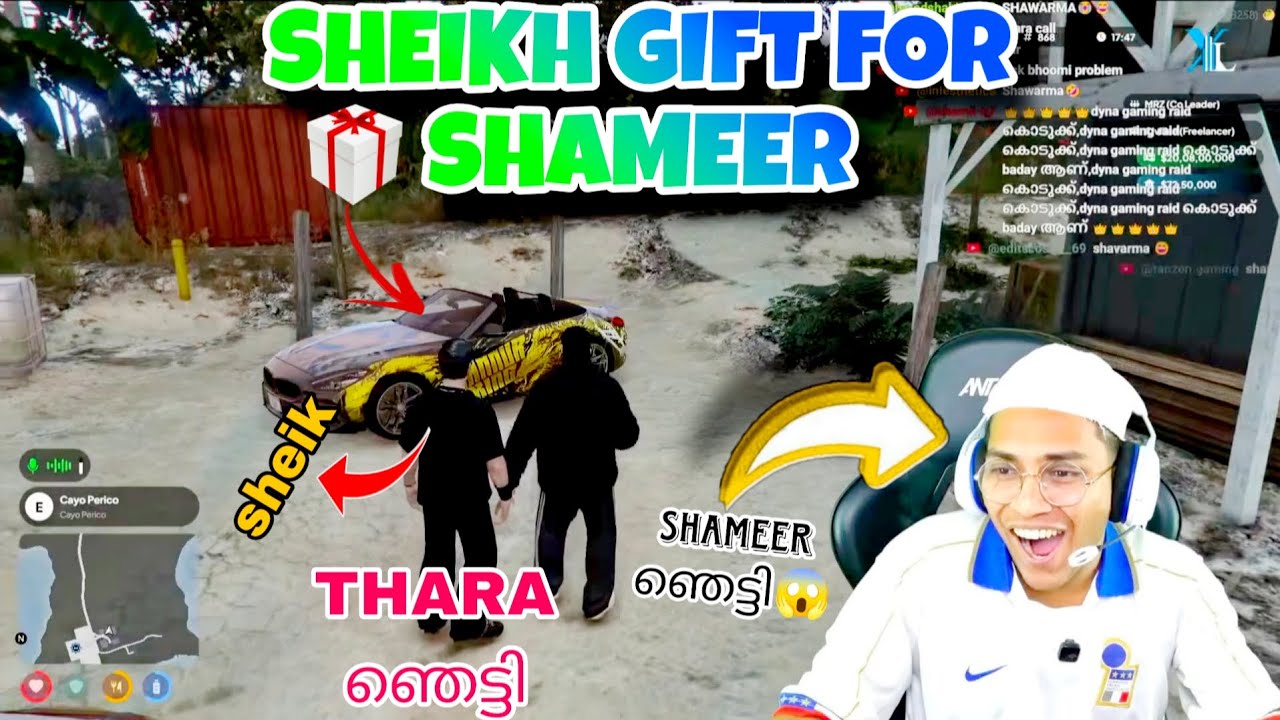 SHEIK shameer ൻ കൊടുത്ത gift കണ്ടോ😱?|shameer shock ആയി|w gift🔥