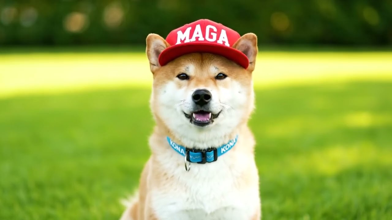 DOG WITH CAP JOINS SATOSHI MOBILE