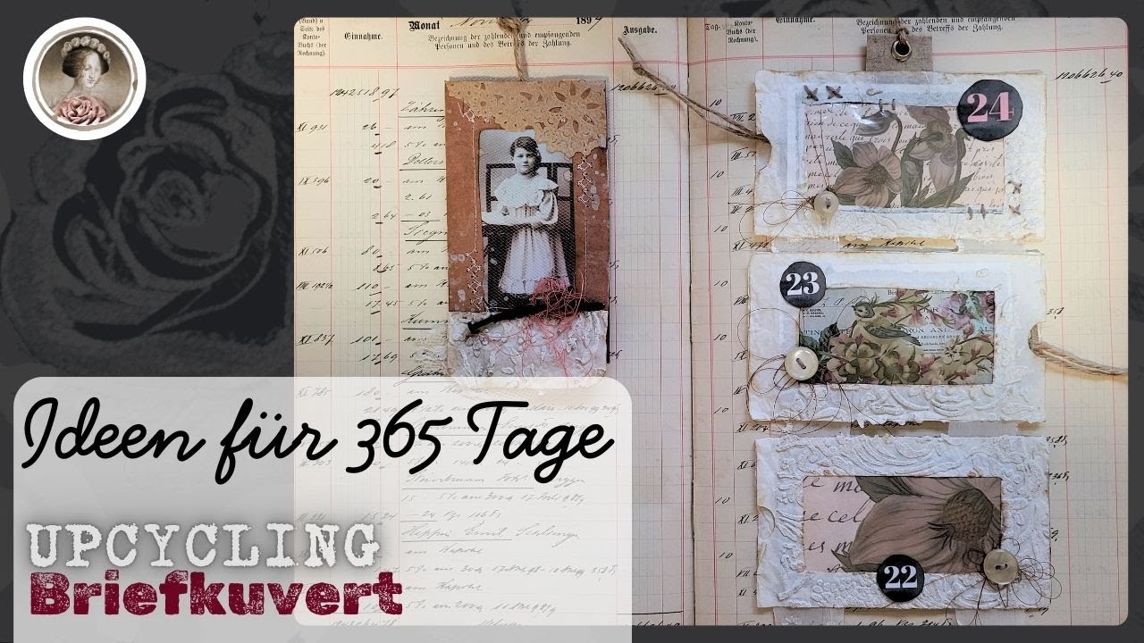 FREEBIE ✤ UPCYCLING Briefkuvert ✤ Shabby Chic Adventskalender immerwährend ✤ TAG ✤ Junk Journal