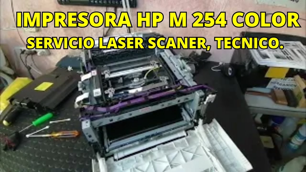 HP M 254 LASER SCANER LIMPIEZA AUMENTA INTENSIDAD COLOR #hp #pantum #herramientas #brother #service
