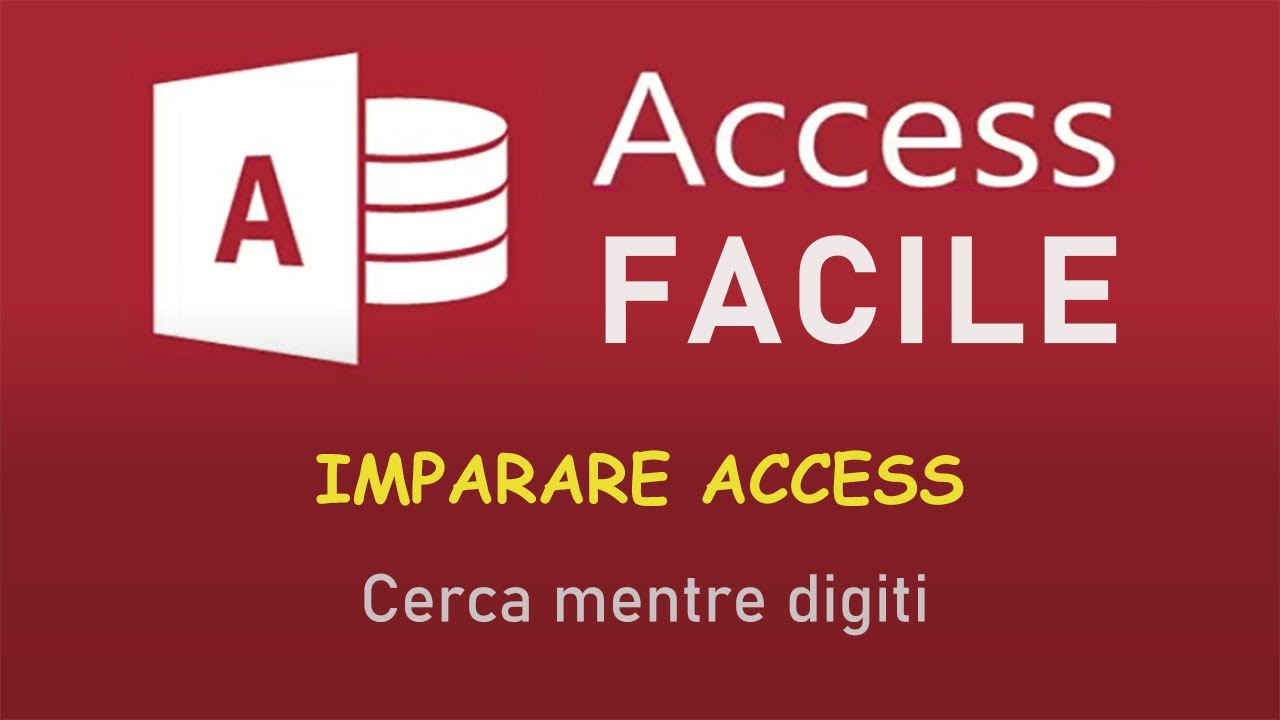 Imparare Access - Cerca mentre digiti
