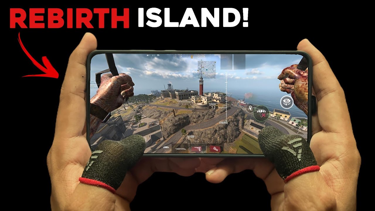 Playing COD Warzone Mobile Rebirth Island Map before it comes to COD Mobile (HANDCAM Gameplay)