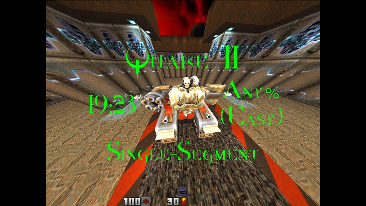 Quake II - Any% (Easy) - Single-Segment Speedrun - 19:23