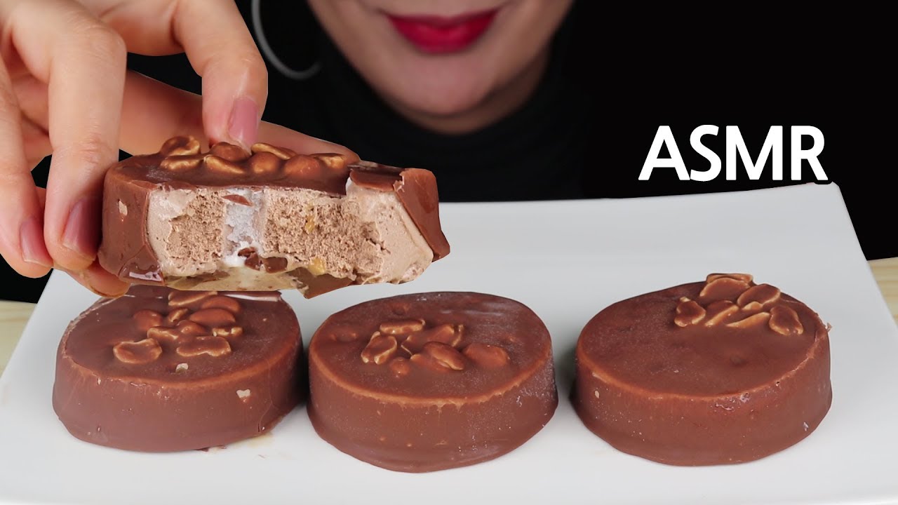 ASMR |Chocolate Covered Ice Cream EATING SOUNDS 구구오리지널 리얼사운드 먹방  Mukbang