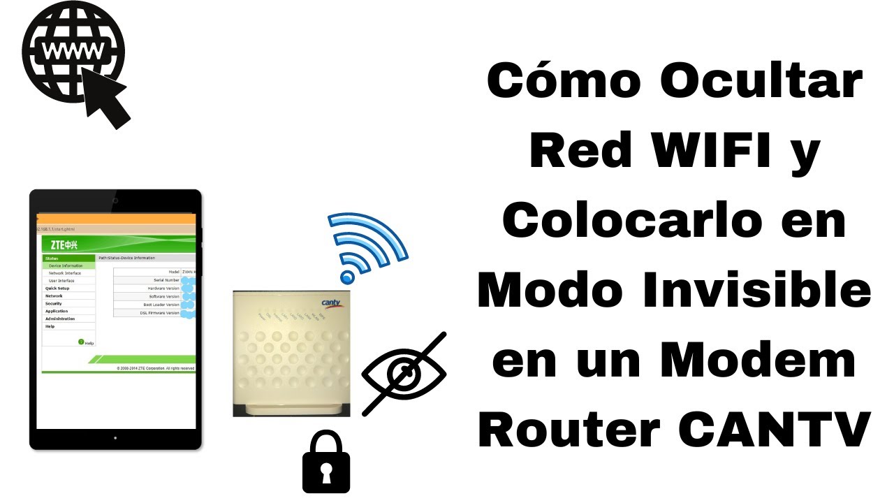 Cómo Ocultar Señal WIFI de Router CANTV y Aprender a Conectarlo a los Dispositivos. 2023. CARALBERZ