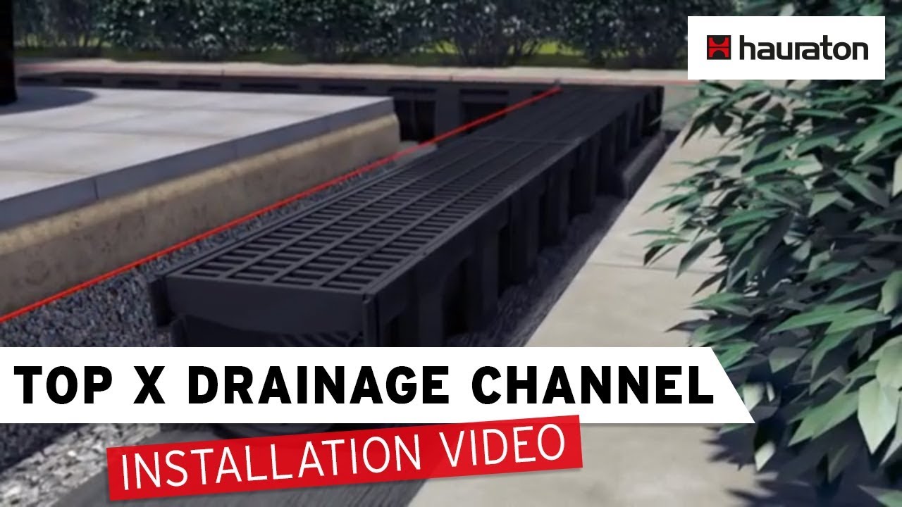 Installation TOP X Drainage Channel | Universal Box, End Caps & Foul Air Trap