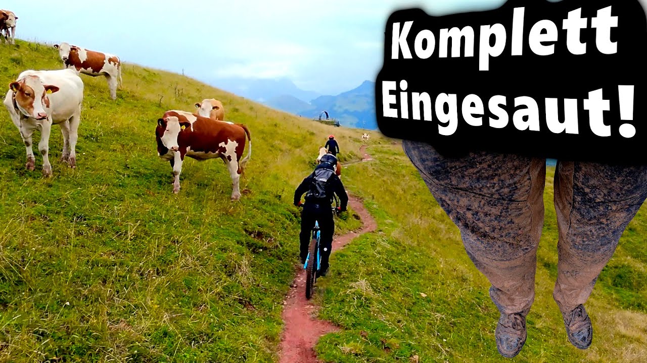 Kitzbühel: MTB statt Ski! Wie sind die Trails? | Bei Regen & Schlamm | DJI Neo Test beim Biken