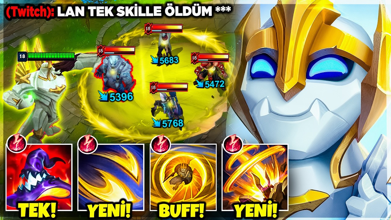RİOT BUNU NASIL YAPARSIN !! B&Uuml;T&Uuml;N SKİLLER REWORK BUFF !! GALİO MİD