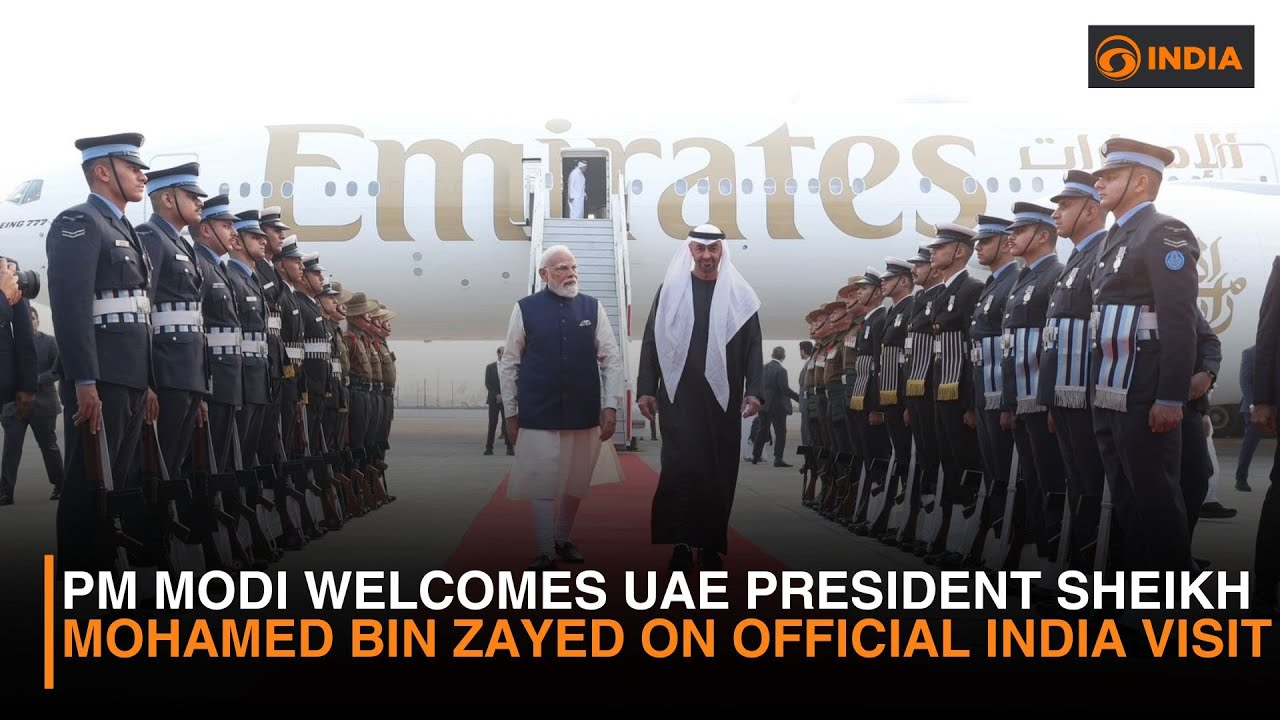 PM Modi Welcomes UAE President Sheikh Mohamed bin Zayed on Official India Visit