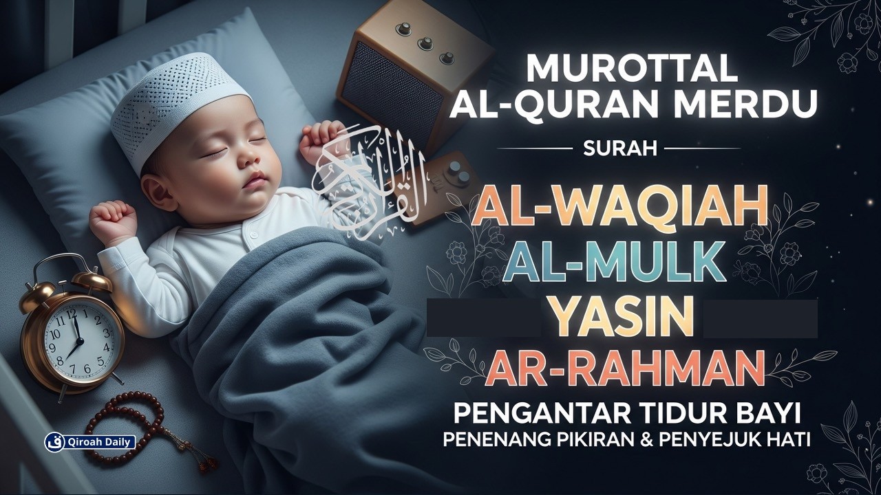 MUROTTAL SURAH AL-WAQIAH,  AL-MULK, AL-KAHFI, YASIN, AR-RAHMAN | BACAAN AL-QURAN  PENGANTAR TIDUR