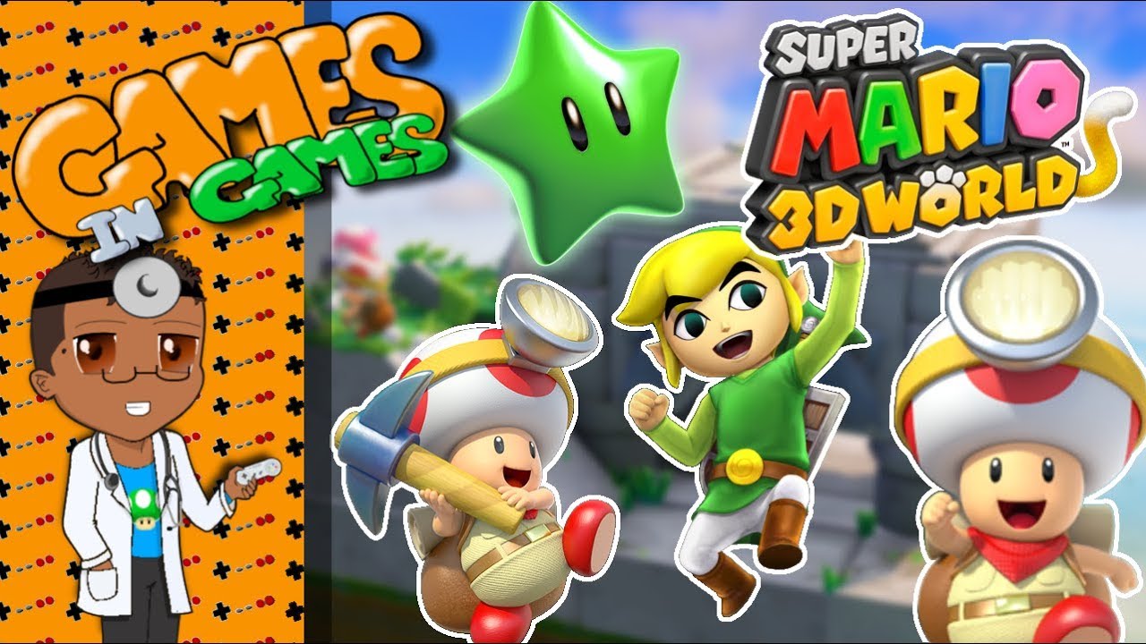 Adventures of Captain Toad || Super Mario 3D World || Games in Games