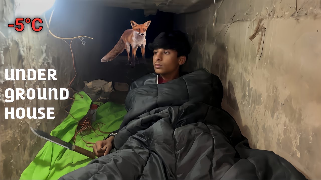 24 hours survival challenge - in pipe house | camping ni Pakistan | solo survival camping