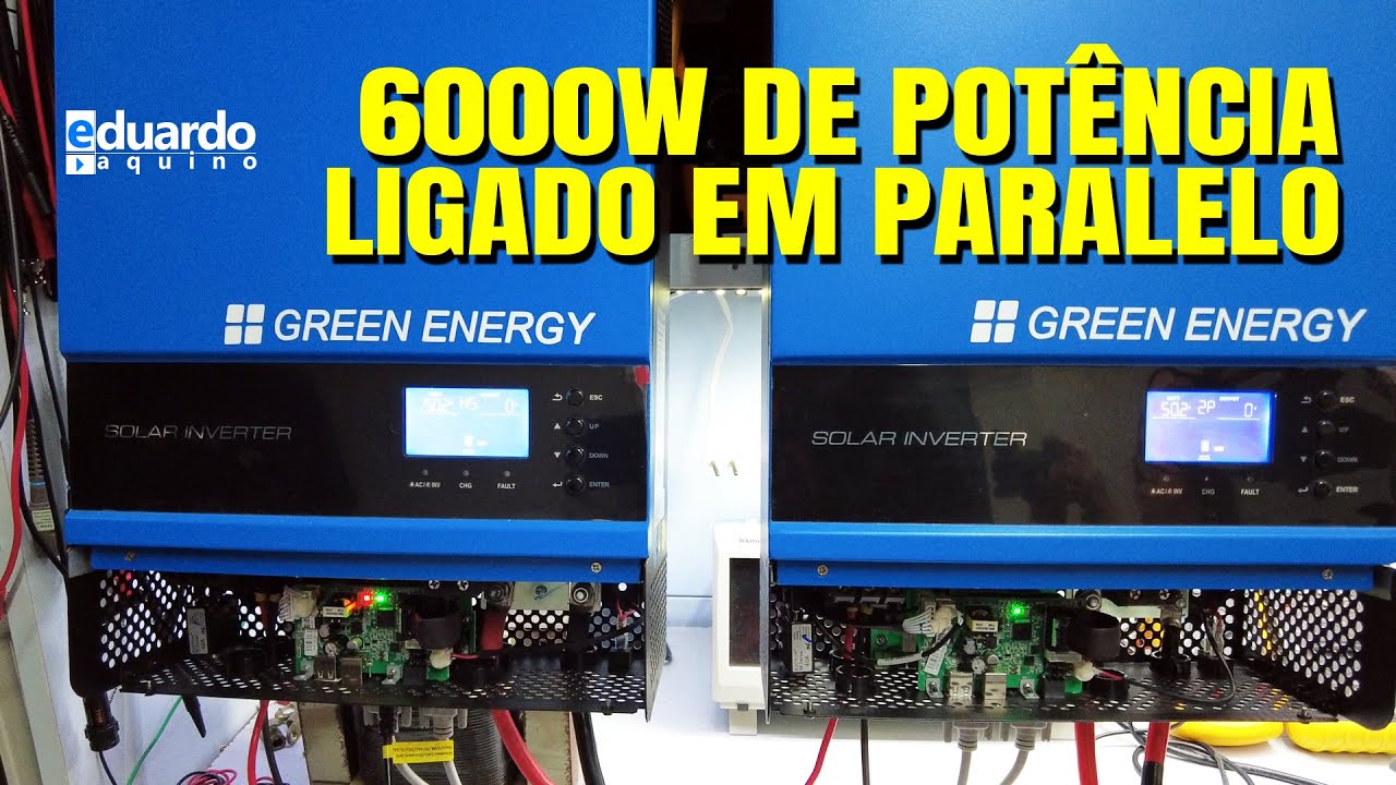 Como Ligar INVERSOR Híbrido em PARALELO Split Phase e Single Phase