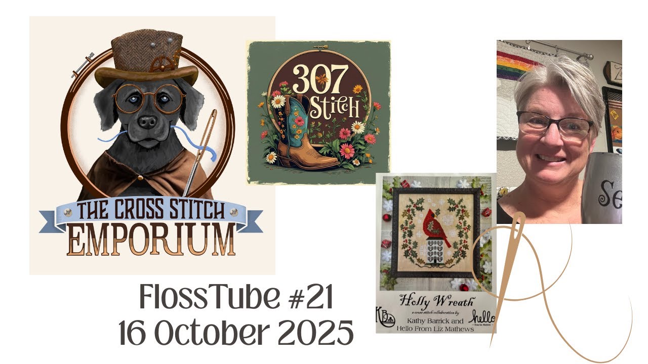 Flosstube #21...Собираем венок из падуба