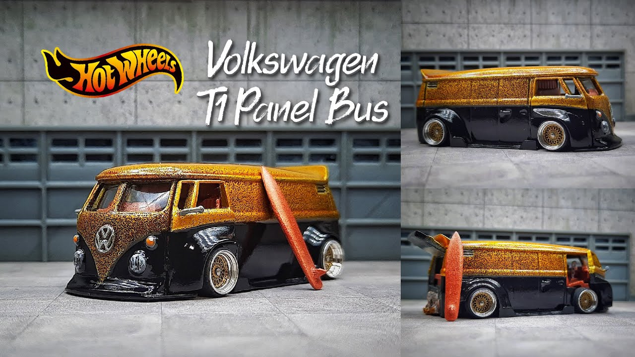 VOLKSWAGEN T1 PANEL BUS - Custom Hot Wheels | Openable