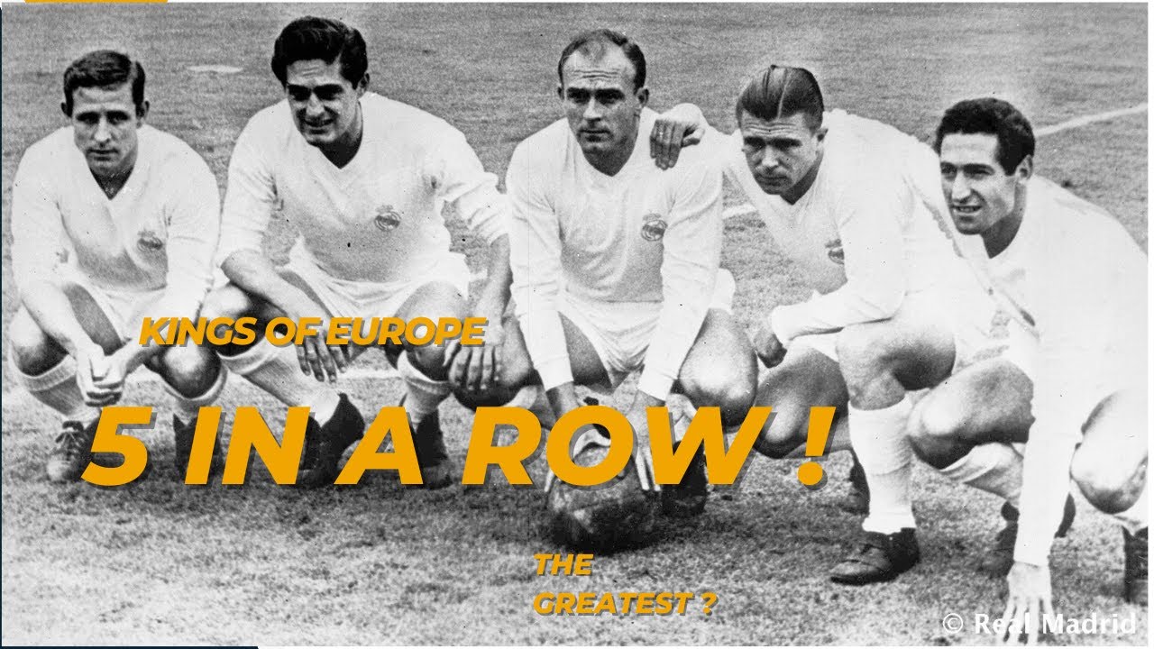 Real Madrid 5 peat! UEFA Champions cup 1960