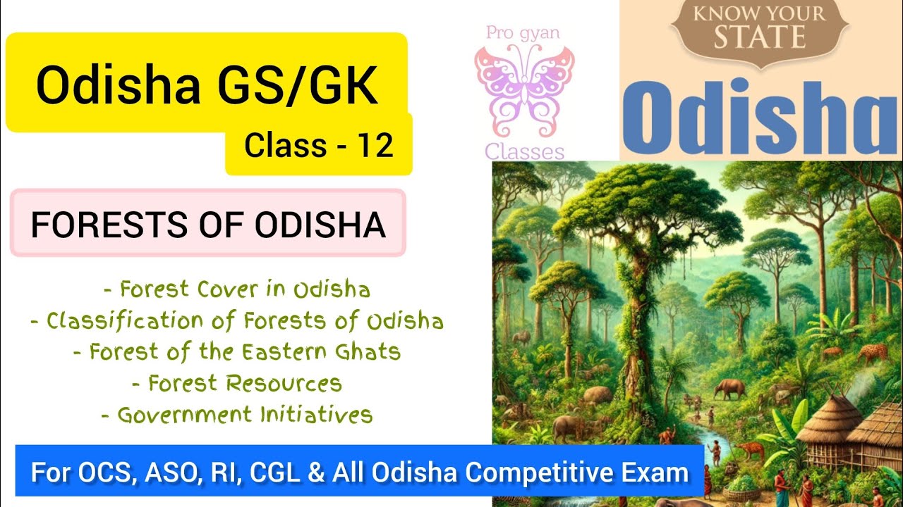 Forests of Odisha | For OCS, ASO, CGL,RI & All Odisha Competitive Exams#odishagk #ossc#opsc#odishags