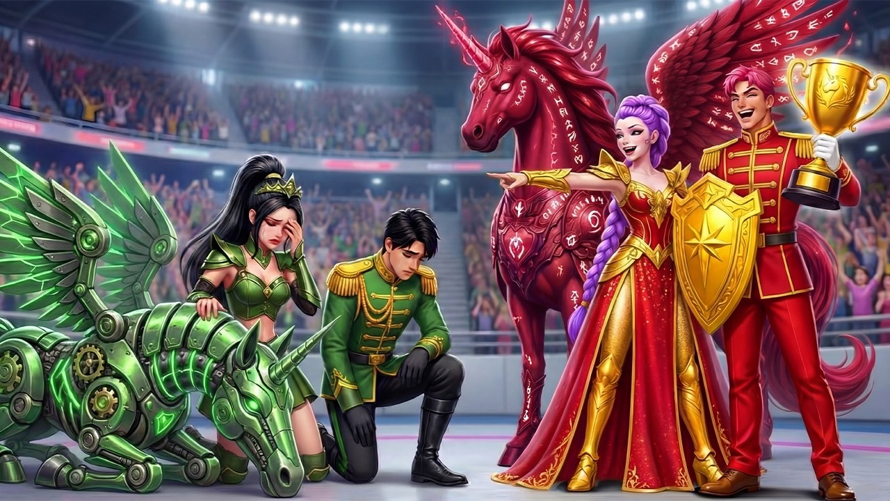 Ruby Family VS Red Family: RUMI Gets Magic Unicorn Racing Championship - KPOP Demon Hunters