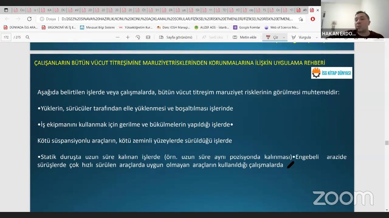 FİZİKSEL RİSK ETMENLERİ TİTREŞİM KONUSU-2022