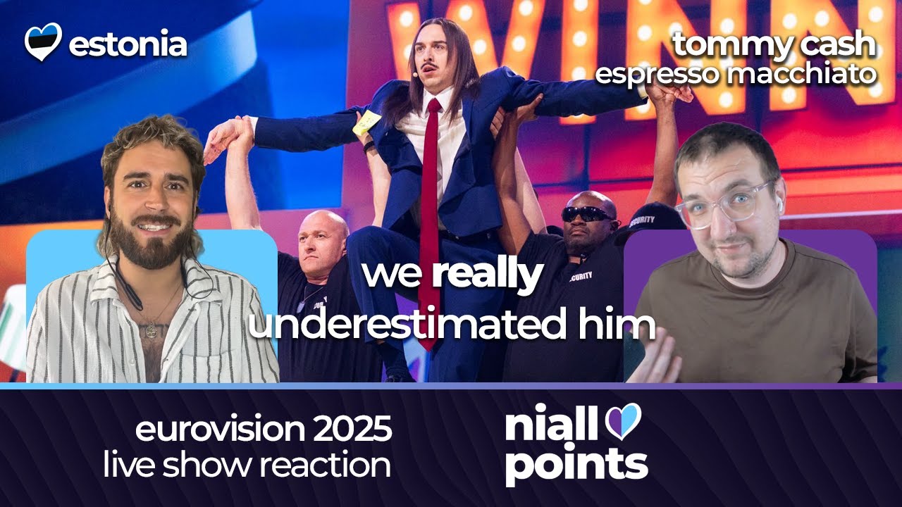 Tommy Cash - Espresso Macchiato | Estonia 🇪🇪 | Eurovision 2025 Live Show Reaction | niallpoints