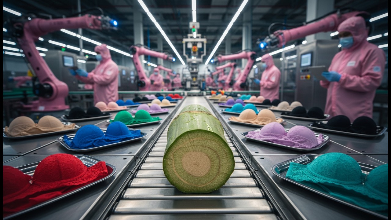 Unbelivalbe! From banana Waste to Fashion: Banana Fiber Underwear Production