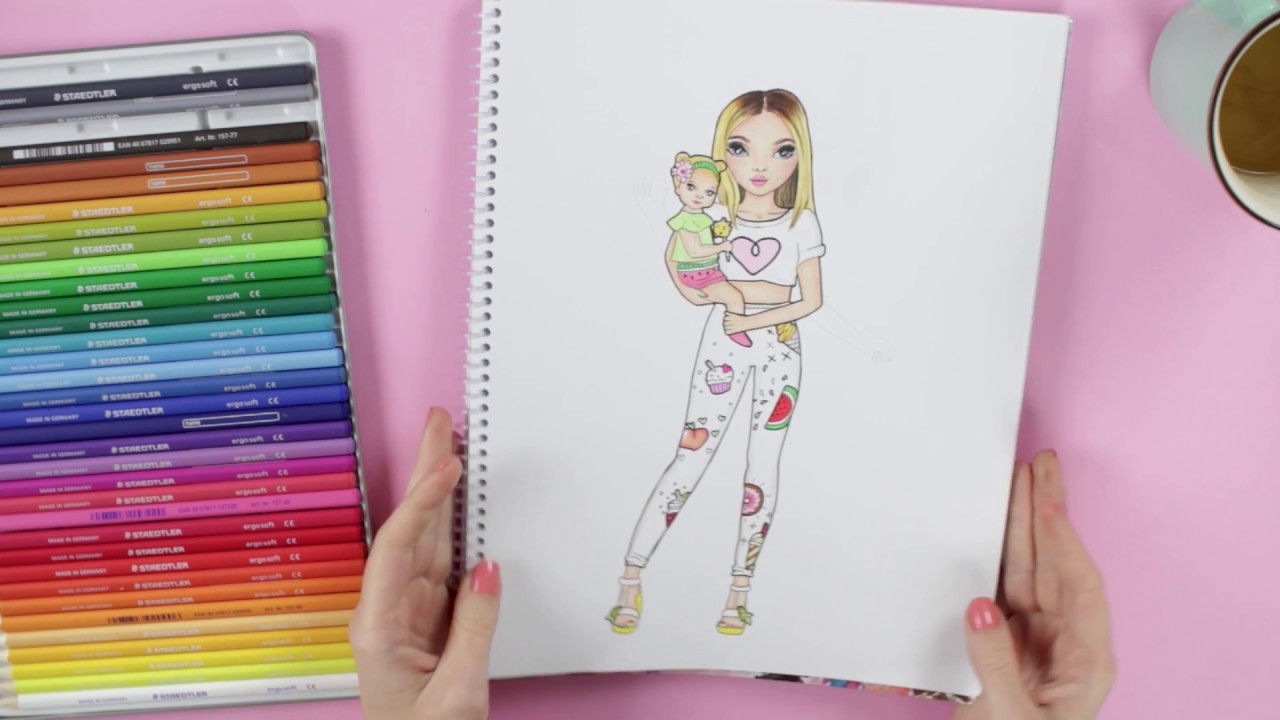 Bibi mit ihrem Baby | Bilou Outfit malen + Ausmalbild || Foxy Draws